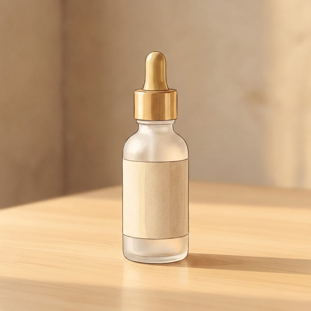 A single serum on a table