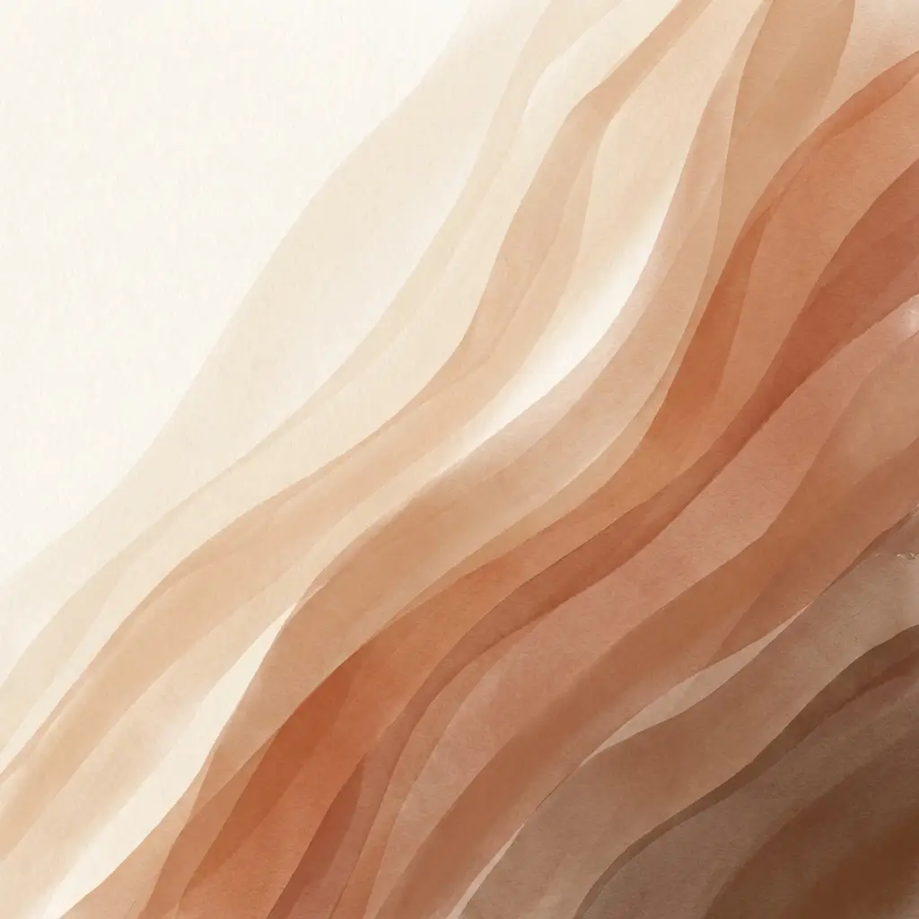 Layered organic pattern suggesting a repeating cycle in warm tones