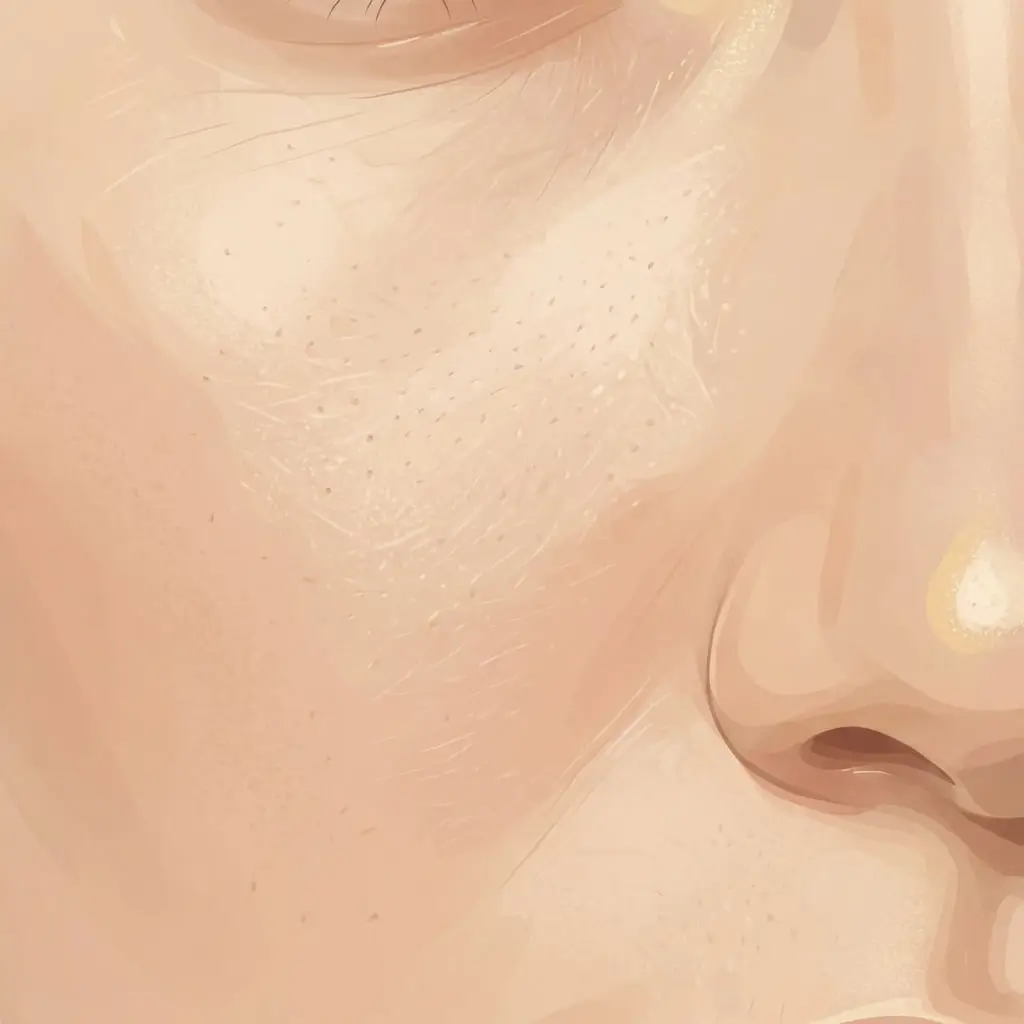 close up for facial skin texture